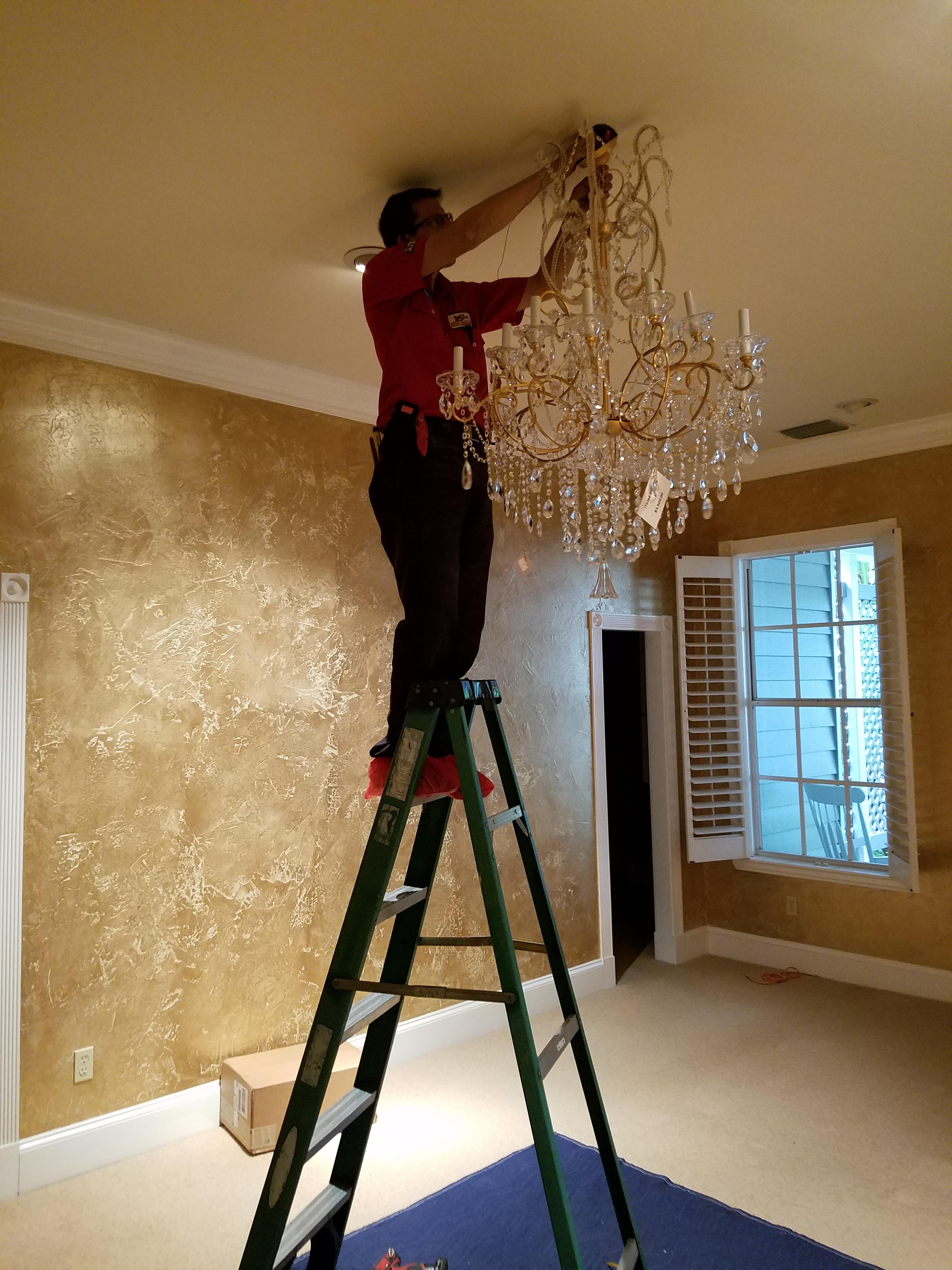 Chandelier Installation